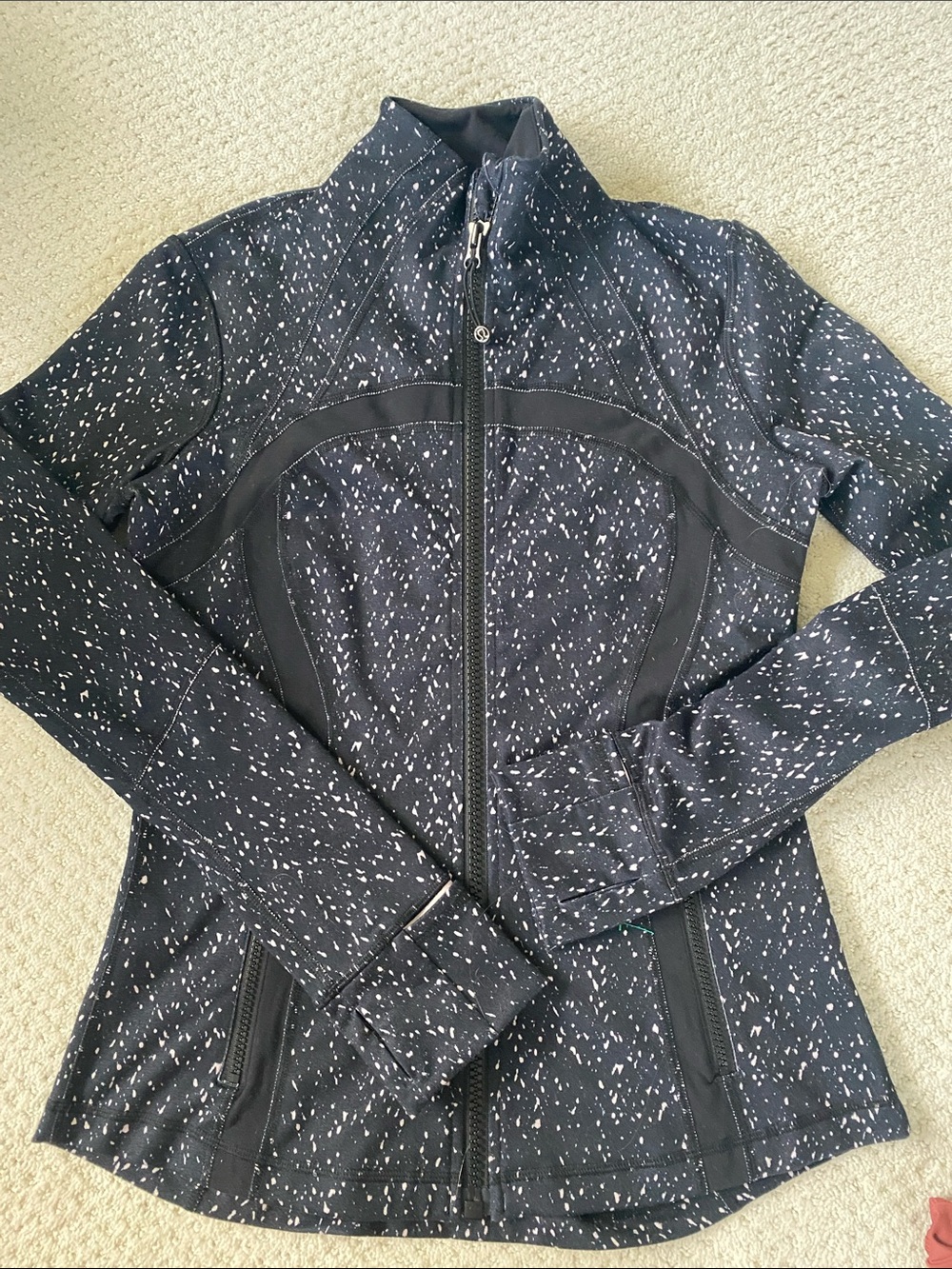 Lululemon Women’s Define Black Speckled Full-Zip Jacket, 8